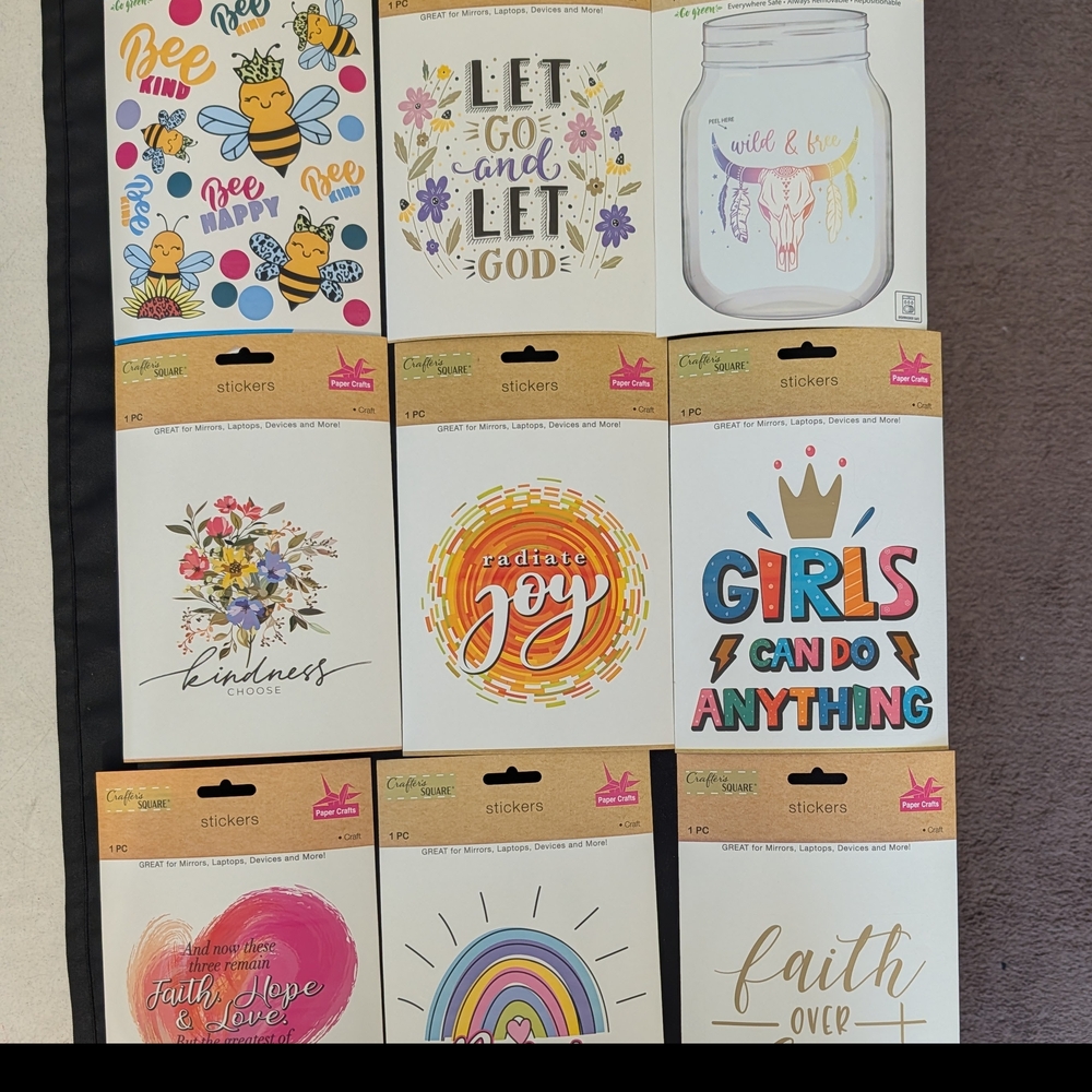 Assortment Of Heat Transfer Iron On Decals And Sticker Decals - Picture 2 of 9